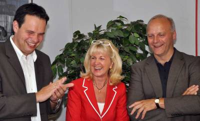 Andreas Grotendorst, Margitta Ubert und Johannes Rring, MdB